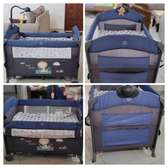 Foldable Baby Crib with Mattress