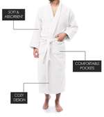 *White cotton bathrobes in stock*