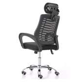 Office staffs chair with a headrest