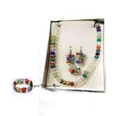 Womens Multicolor Crystal jewelry set