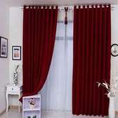 1Pcs MAROON Curtain WITHOUT Sheers