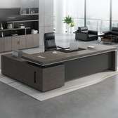 Office Desks: 160cm Office Desk-Gray