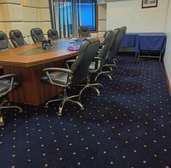 Wall to wall carpets.