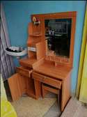 Dressing table with a stool