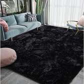 7*8 Soft Fluffy Carpets Warm Comfy-Black