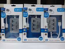 7 in 1 USB 3.0 3.1 and 3 Ports USB Hub Combo MS/ M2/ SD/TF