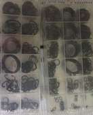 225 pcs snap ring assortment