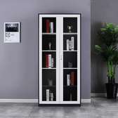 Modern Glass Door Office Filing Cabinet