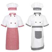 3pcs Children Professional Chef costume