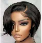 Short Black Wig Chic Bob Natural Shine Lightweight