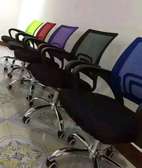 Multicoloured office chair with casters