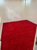 Red office wall to wall carpet