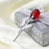 Valentine's day gift crystal glass rose flower