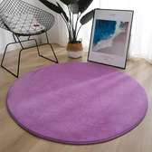 Round Carpet Soft Fleece Mat Anti-Slip