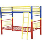 Metal Kids Bunk Bed Twin Size Bright Colors