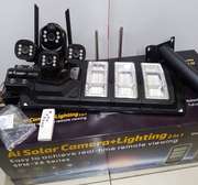 Ai Wifi Solar Simcard Camera With Solar 450w Floodlight