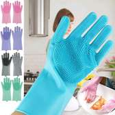 silicon wash gloves