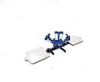 4 Color 2 Station Aluminum Screen Frame Printing Machine