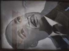 A4 size traditional art on J.R Martin Luther King