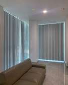 Light Gray Vertical Blinds