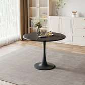 Dining Table; Stylish Round Pedestal Dining Table