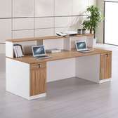Office desk: Reception Desk with Lockable Drawers