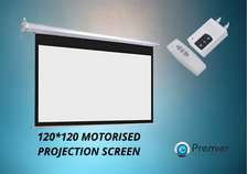 Electric 120" X 160" Ft Wall Mount Screen