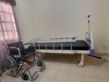 Medical bed, wheel chair and ripple matress