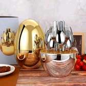 36 pcs egg shaped cutlery set