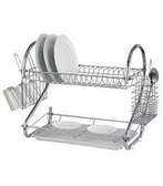 Dish Rack (2 Tier) Stainless Steel, With Drain Board