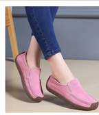 Pink Loafers flats shoes Woman folding Women Flats