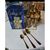 Generic 24 Pieces Golden Cutlery Set