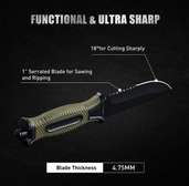 Black Dagger Camping Fixed Blade Knife Survival