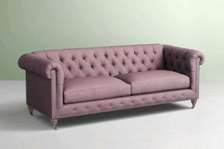 Latest pink three seater chesterfield sofa set