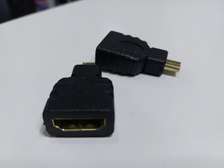 Black Micro HDMI Male to HDMI Female Adapter