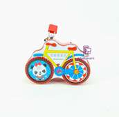 Save for a Bike Bicycle Shaped Tin Piggy Bank with Padlock