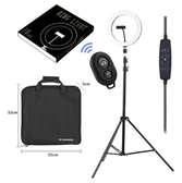 10 inch Ring Light + 2. 1 Meter Stand + Remote + Free Bag