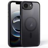 iPhone 16e Frosted MagSafe Magnetic Phone Case(Black)