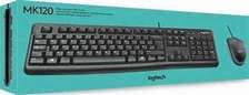 logitech keyboard MK120 keyboard and mouse.