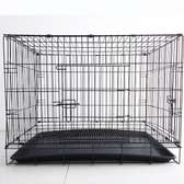 Dogs Crate With Sanitary Tray Pet Cage