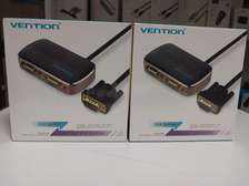 Vention 1 In 2 Out VGA Splitter Black Aluminium Alloy Type
