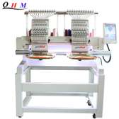 Compact 2 heads cap Tshirt embroidery machine