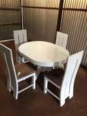Dining Sets: White Custom 4 Seater Sets