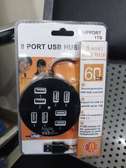 USB 8 Port USB Hub Round USB 2.0 Port Hub Multi-USB Splitter