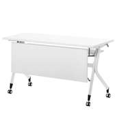 White Compact Foldable Computer Office Desk