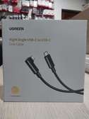 UGREEN Right Angle USB-C to USB-C Link Cable 5m (Black)