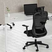 Lumbar-Supported Study Chair with Headrest