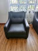 Leather sofa set.