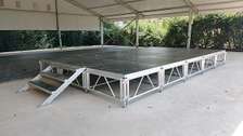 Stage, raised Dias & public address for hire