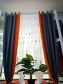 Grey & Orange Blended curtains